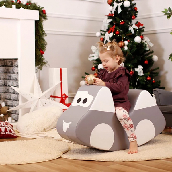 IGLU Kinderwippe/Schaukel Auto - Grau