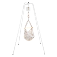 NONOMO Federwiegen Motor MOVE-Set Baby Classic & Gestell Basic weiß - Cherry Blossom
