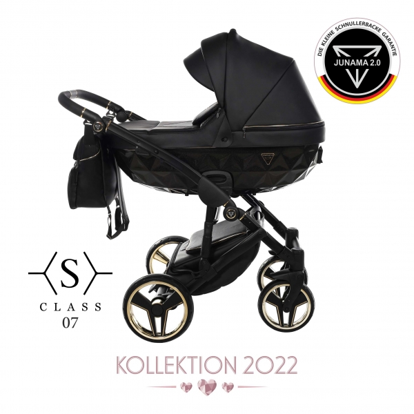 JUNAMA Kombi Kinderwagen DIAMOND S-CLASS 07 2.0 - schwarz