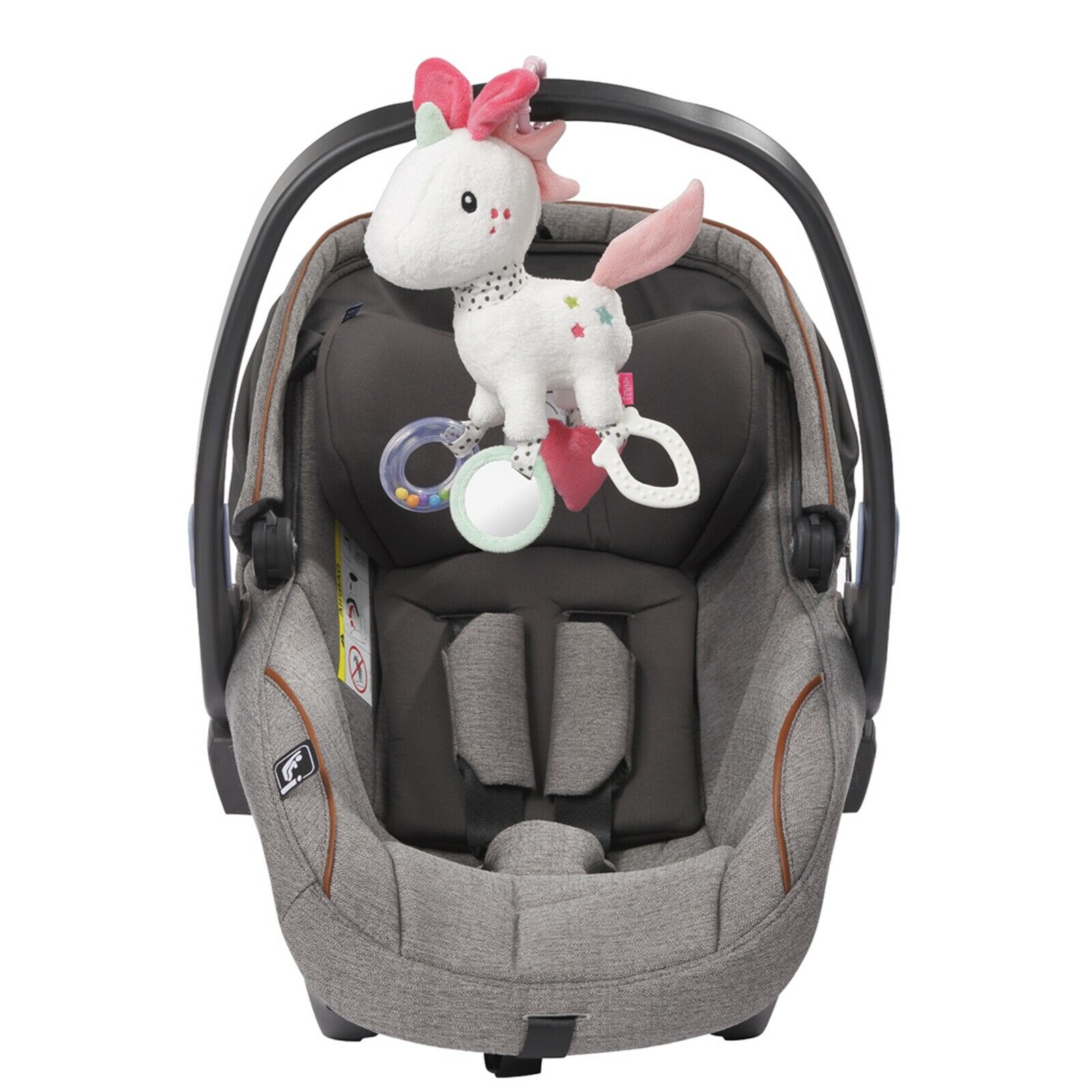 Fehn Activity Einhorn mit Ring | Die kleine Schnullerbacke FEHN 057096 Activity Einhorn mit Ring Motorikspielzeug zum