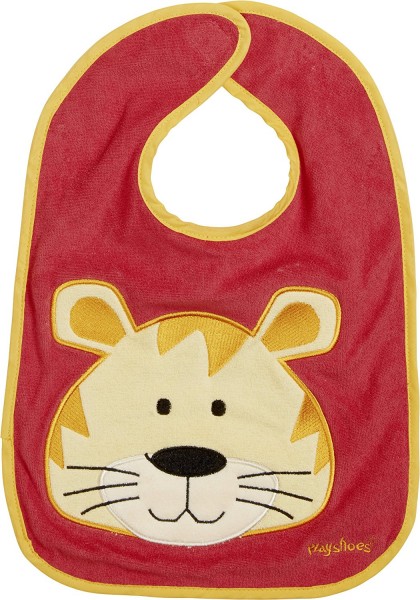 Playshoes Klett-Lätzchen Tiger, rot