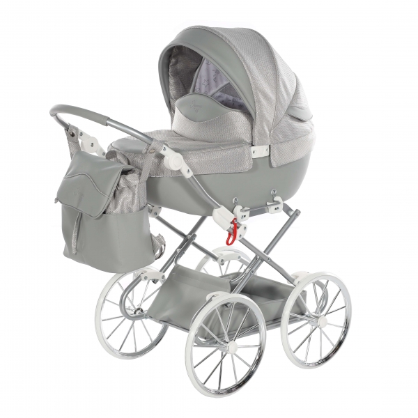 JUNAMA Puppenwagen Mini Dolce - grau