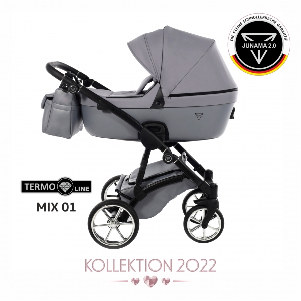 JUNAMA Kombi Kinderwagen Termo Line Mix silver