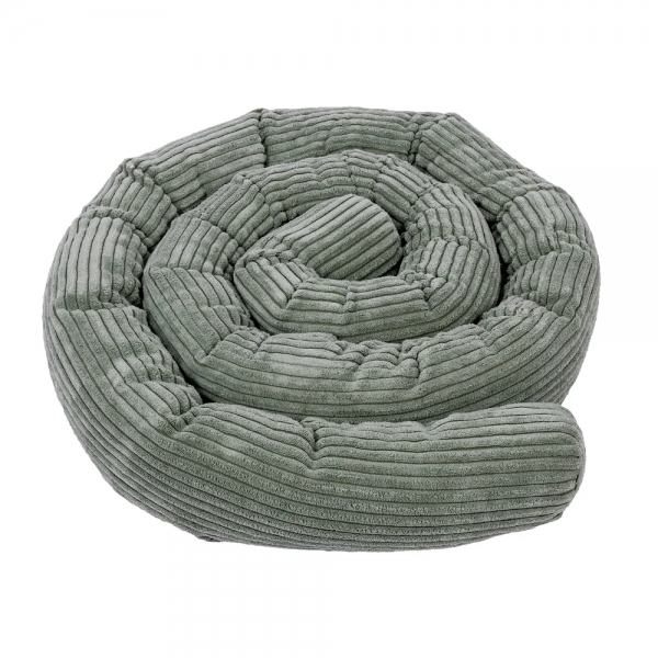 MeowBaby Bettschlange Cord, 3 m - Ästhetik olive