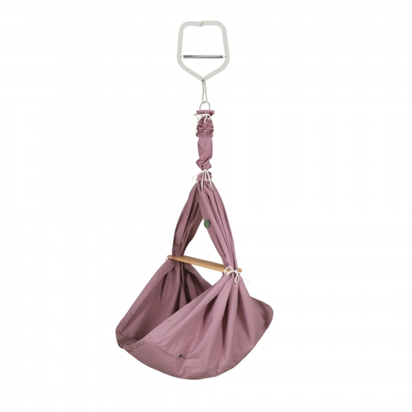 PAULI &amp; CO Federwiegen-Set Baby Premium &amp; Türklammer - Natur Flieder