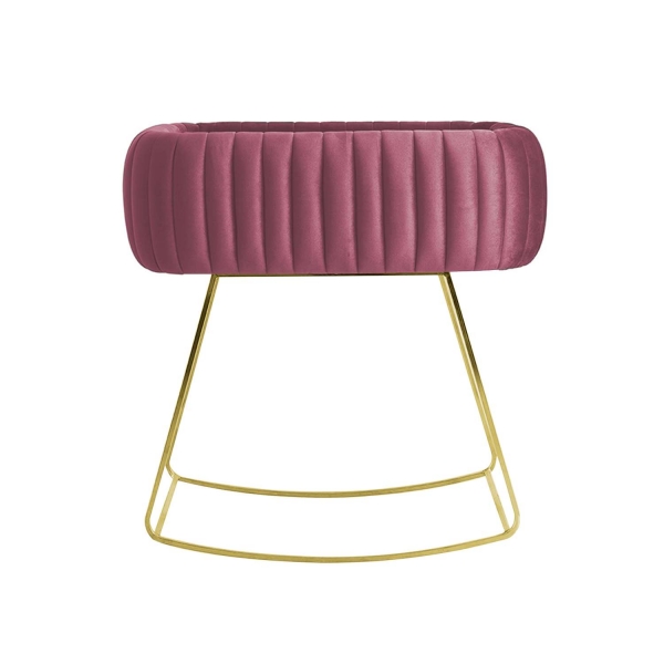 JABARI Babywiege Cornella - Mauve/Gold