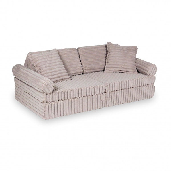 MiMii Spielsofa Mini Komfort Waffle-Cord - misty rose