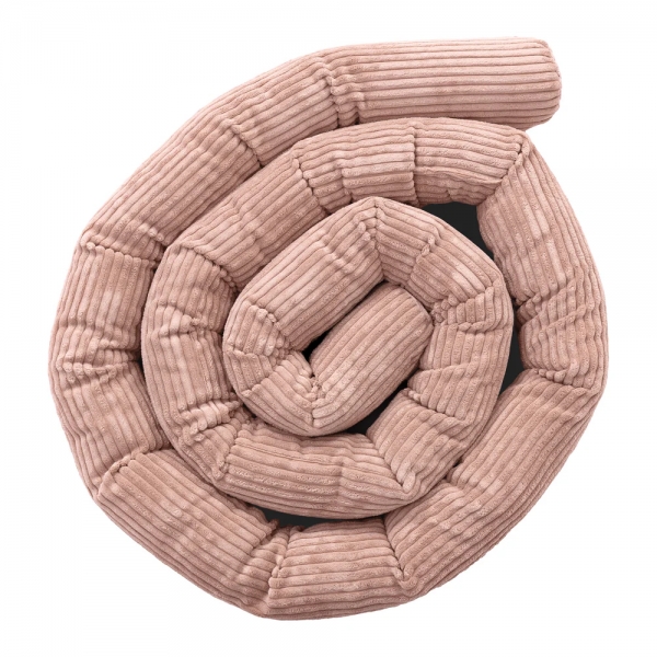 MeowBaby Bettschlange Cord, 2 m - Ästhetik Powder pink