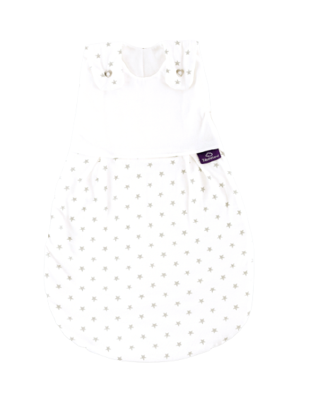 TRÄUMELAND Babyschlafsack Sternchen grau Gr. 80/86