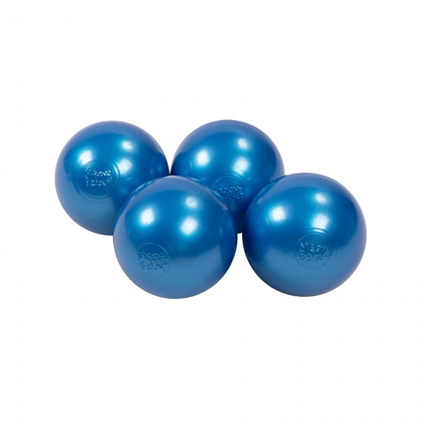 MeowBaby Ballset 50 Bälle 7 cm - blaue Perle