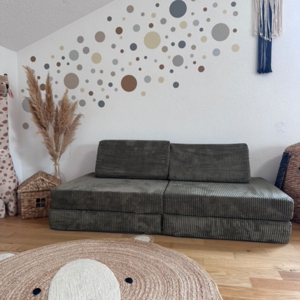 Design4Kids Spielsofa Cord Mini Grande Classic - smokey taupe