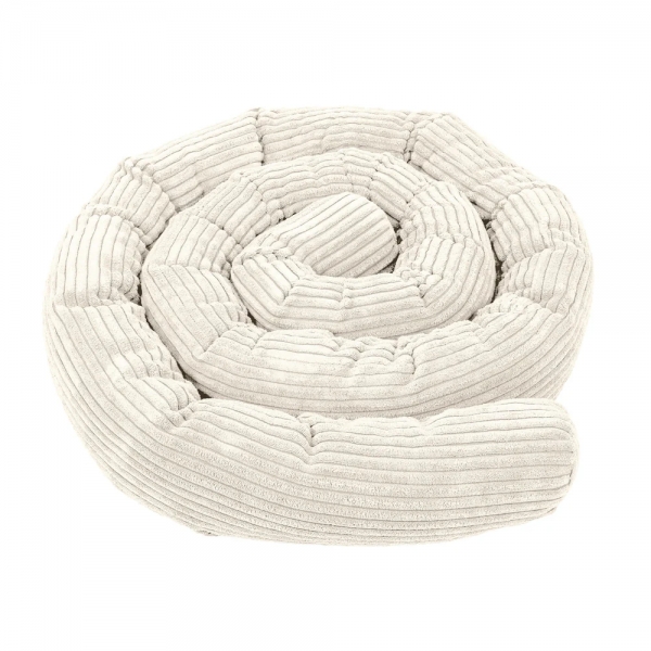 MeowBaby Bettschlange Cord, 3 m - Ästhetik vanilla