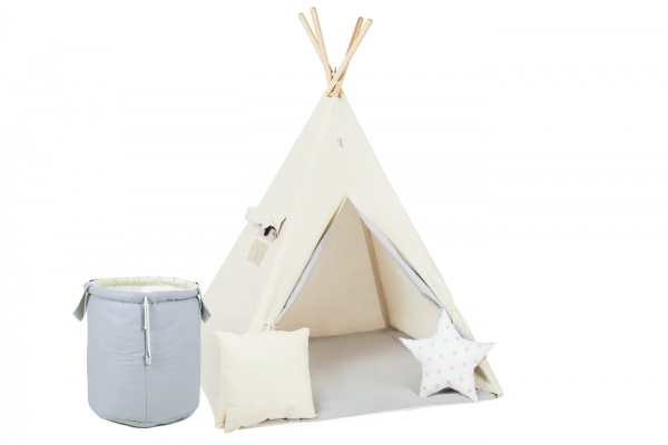 Design4Kids Tipi-Zelt L-Set Floppy Ear - beige