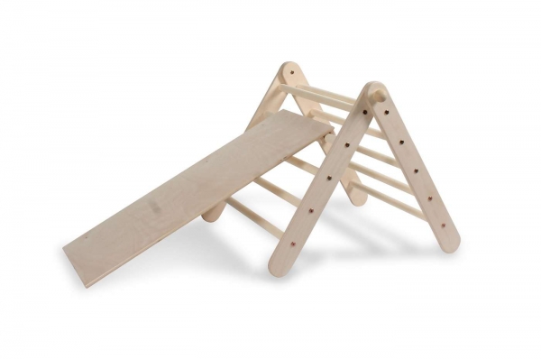 Kletterling Kleines Zickenling - Pikler Kletterdreieck mit Rutsche