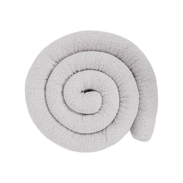 MeowBaby Bettschlange Bearly, 4 m - creme/weiß