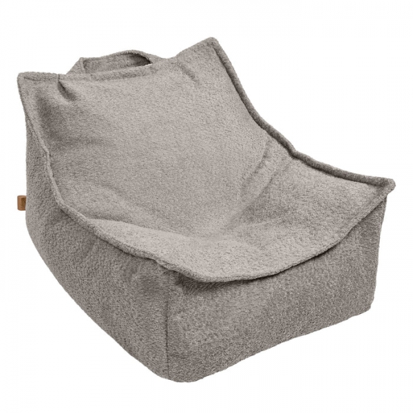 MeowBaby Sitzsack Bouclé eckig - taupe