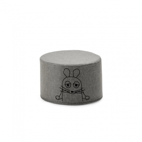 Wonderwuzz Hocker PENG POUF PENG Die Maus Edition Grauffelo