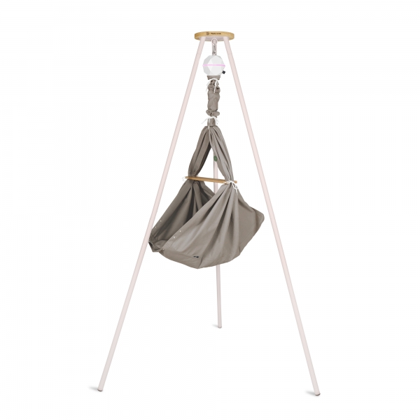 PAULI &amp; CO Federwiegen Motor Pure-Set &amp; Gestell Tripod SMART taupe - Natur Mausgrau