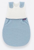 TRÄUMELAND Babyschlafsack Punkte blau, Gr. 80/86
