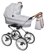 Navington Retro Kombi-Kinderwagen Caravel Fuerte inkl. Wickeltasche