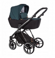 Baby Merc Kombikinderwagen La Rosa LN10 - türkis/schwarz