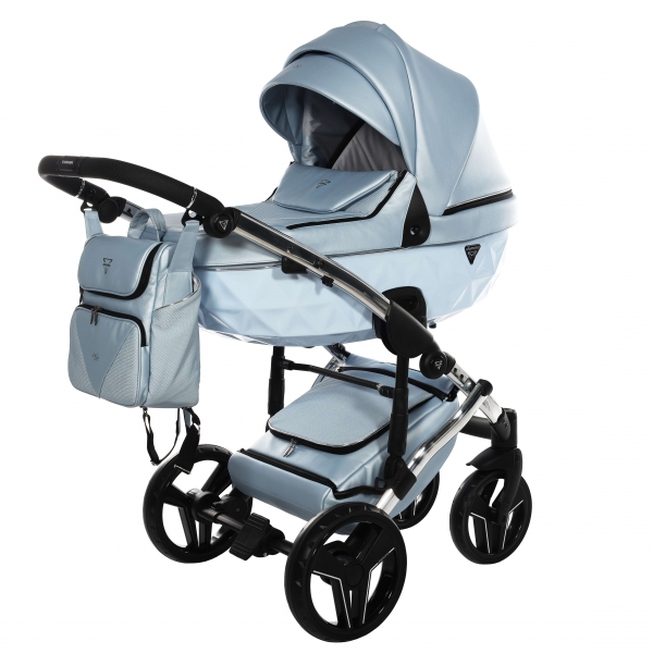 JUNAMA Kombi Kinderwagen DIAMOND S-CLASS 10 2.0 - baby blue