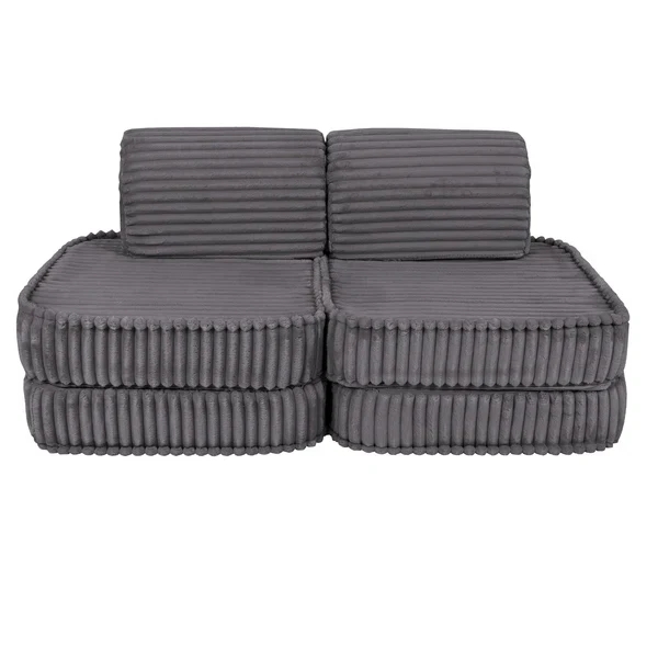 MeowBaby Spielsofa Mini Basic Churros - Jurassic Grey