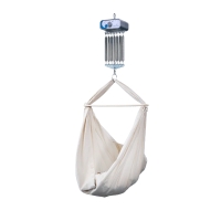 swing2sleep Federwiege mit Motor heia grau & dream2sleep natur