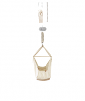 MEMBANTU Cozy Cradle Federwiege mit Motor und Deckenbefestigung - natur