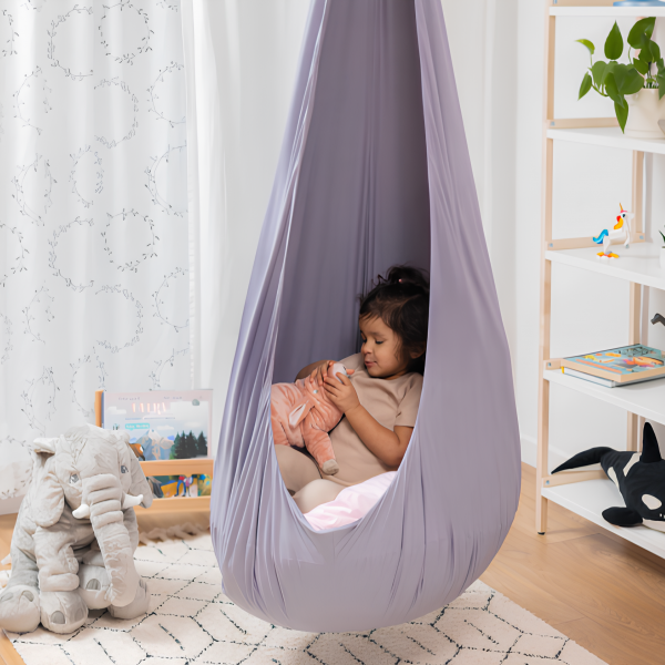 Design4Kids Hängesessel Cocoon Silver Bunny - silbergrau