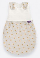 TRÄUMELAND Babyschlafsack Sternentraum gelb, Gr. 50/56