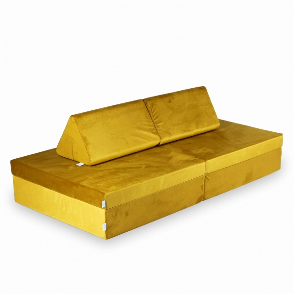 MiMii Spielsofa Classic Velvet - shiny gold