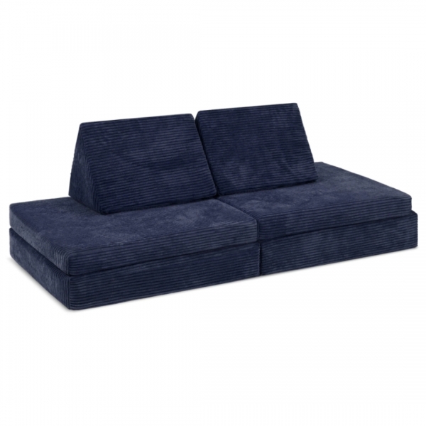 LINODINO Spielsofa Cord Spielparadies - Weltraumblau