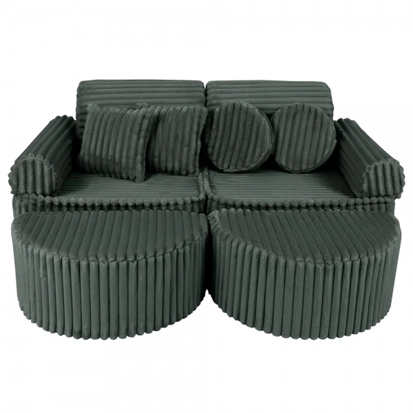 MeowBaby Spielsofa Mini Max Churros - Pine Forest Green