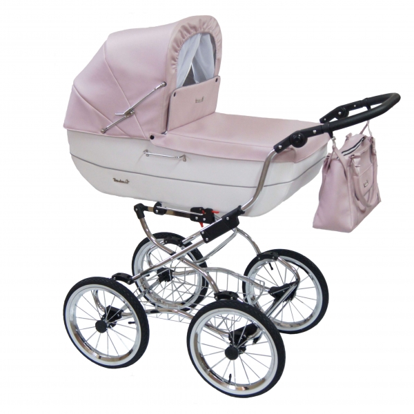 BABY FASHION Retro Kinderwagen Renée - Snow Powder Pink