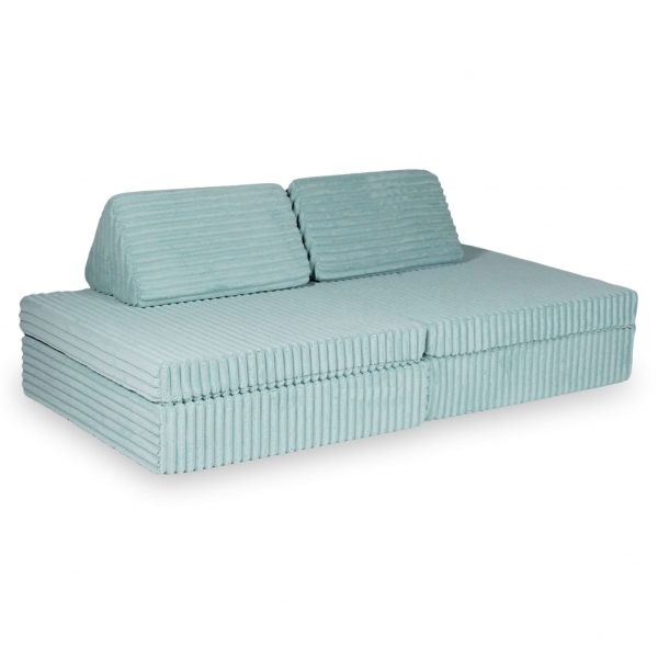 MiMii Spielsofa Classic Waffle-Cord - sage mint