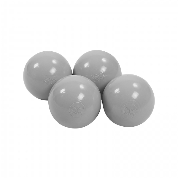 MeowBaby Ballset 50 Bälle 7 cm - grau