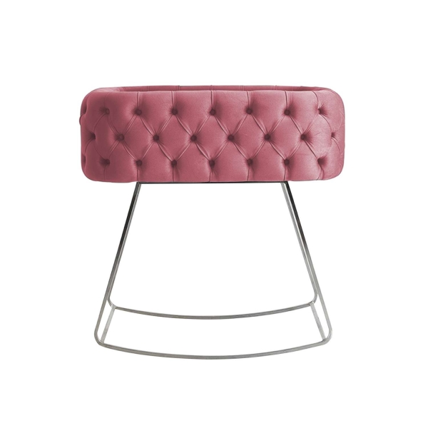 JABARI Babywiege Chester - Mauve/Silber