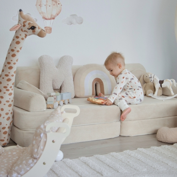 MeowBaby Spielsofa Cord Premium - beige