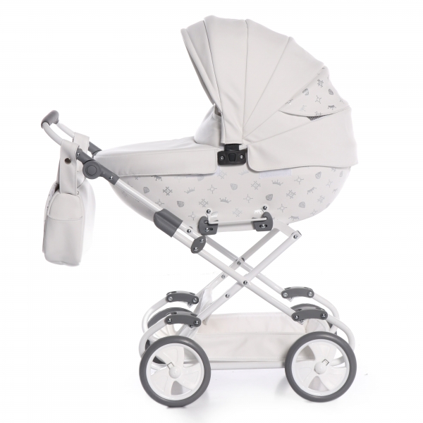 TAKO Puppenwagen Mini Imperial 01 - weiß/silber
