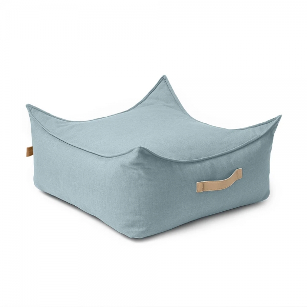 MeowBaby Outzy Kinder-Sitzpouf eckig - Cloudberry Sky Blue