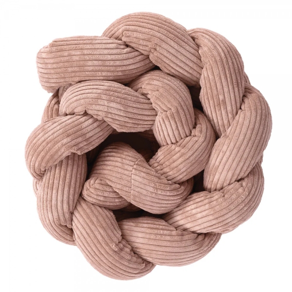 MeowBaby Geflochtene Bettschlange Cord, 3 m - Ästhetik powder pink