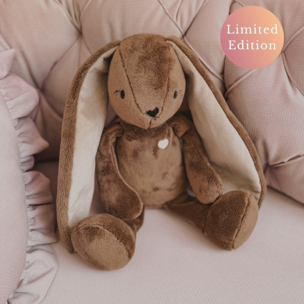 myHummy Baby Einschlafhilfe Häschen 5-in-1 mit Licht - braun Limited Edition