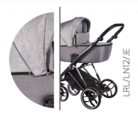 Baby Merc Kombikinderwagen La Rosa Ltd. LN12 - grau/schwarz