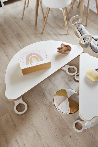 BabyWood Tischplatte M - weiß | 100x50 cm
