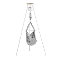 NONOMO Federwiegen Motor MOVE-Set Baby Classic & Gestell TIPI weiß - grau