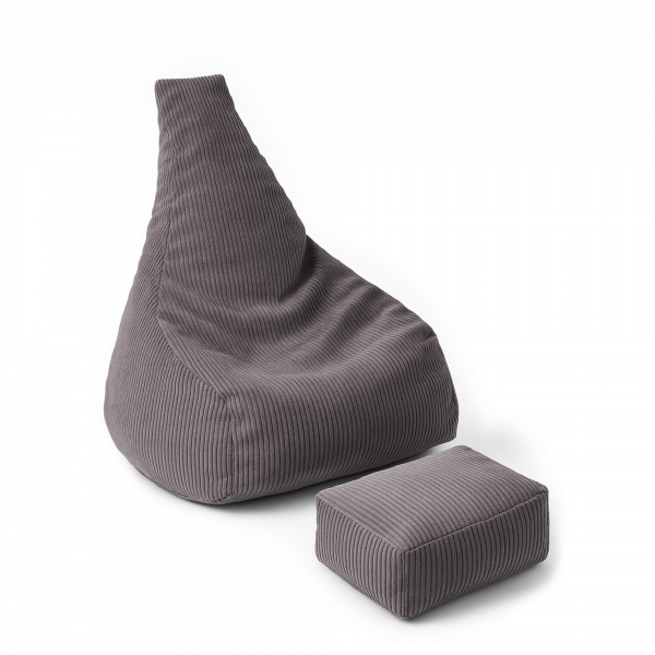 Design4Kids 2-in-1 Kindersitzsack Nuvio Grande - smokey taupe