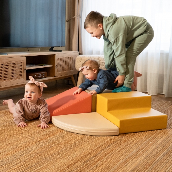 IGLU Softbausteine Spielset Corner Climber - Pastel rosa