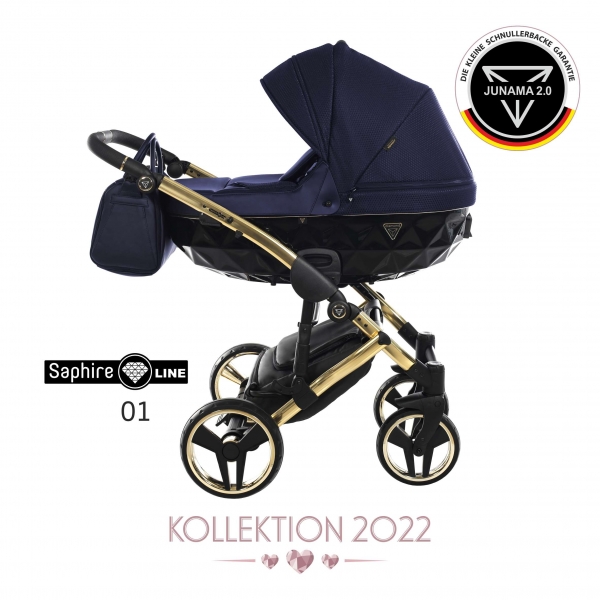 JUNAMA Kombi Kinderwagen SAPHIRE 01 2.0 - nachtblau