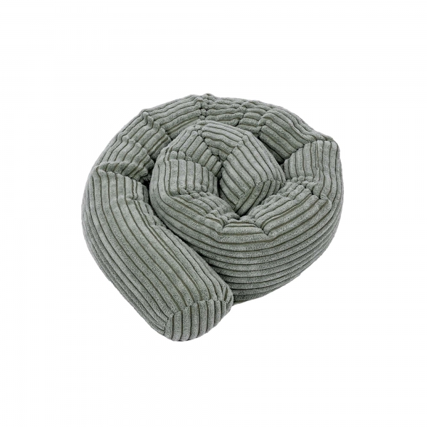MeowBaby Bettschlange Cord, 1,5 m - Ästhetik olive
